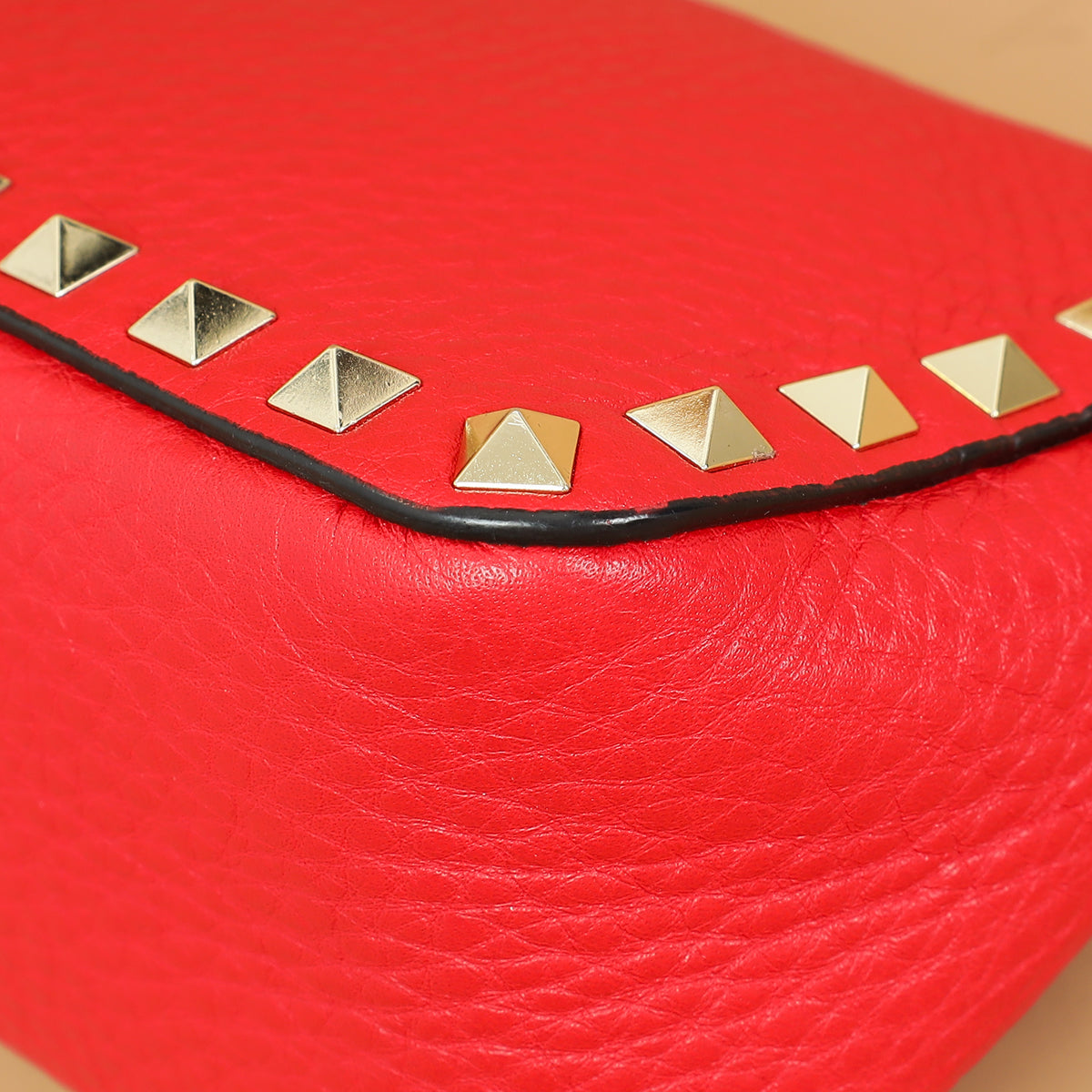 Valentino Red Rockstud Small Crossbody Bag-Valentino-THE CLOSET