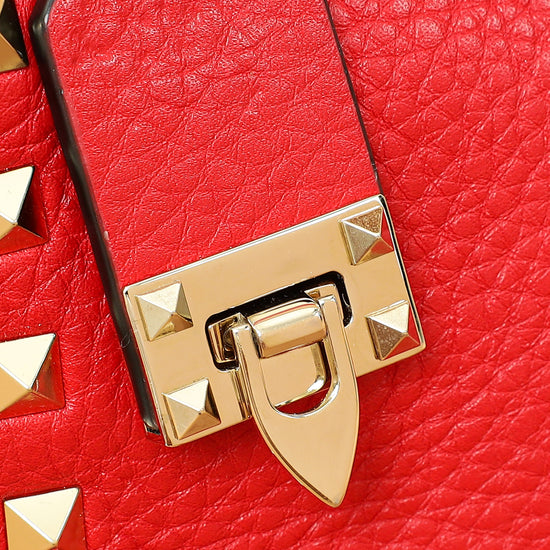Valentino Red Rockstud Small Crossbody Bag-Valentino-THE CLOSET