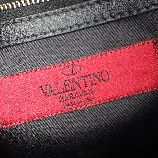 Valentino Black Glam Lock Small Shoulder Bag
