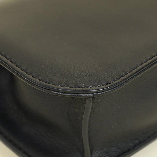 Valentino Black Glam Lock Small Shoulder Bag