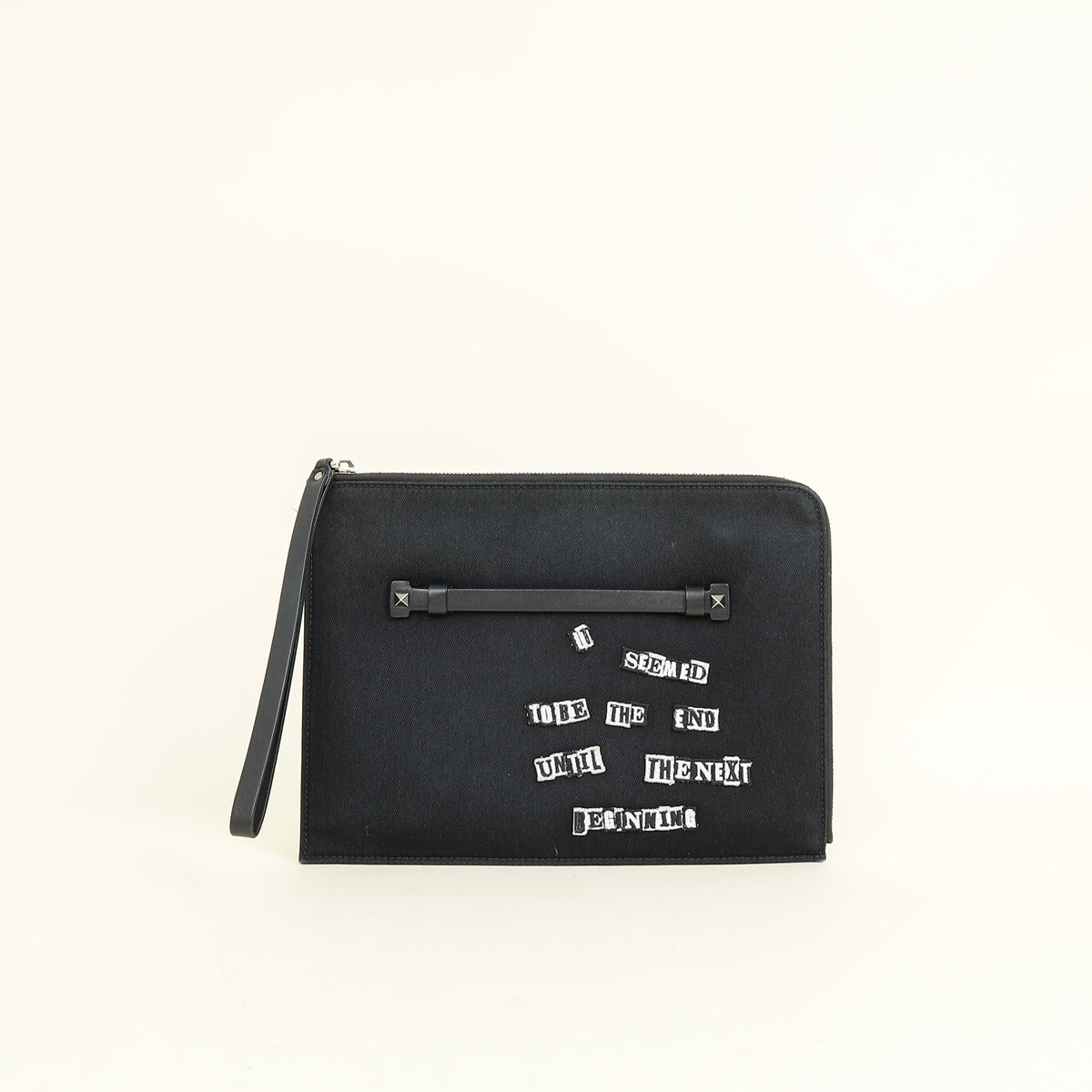 Valentino Black x Jamie Reid Applique Clutch (For Men)