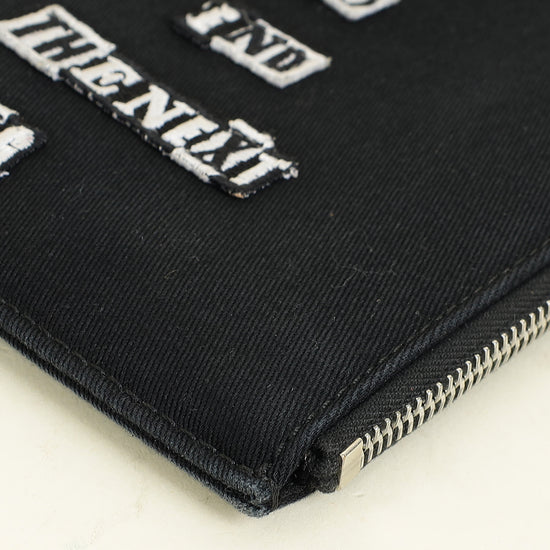 Valentino Black x Jamie Reid Applique Clutch (For Men)