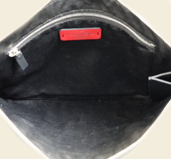 Valentino Black x Jamie Reid Applique Clutch (For Men)
