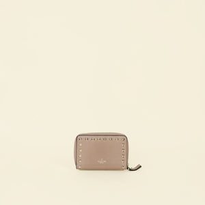 Valentino Poudre Rockstud Zip Around Wallet