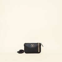 Valentino Black Vlogo Crossbody Bag