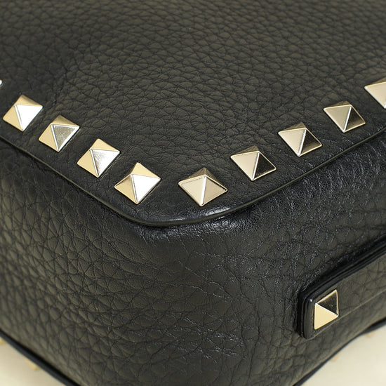 Valentino Black Rockstud Camera Mini Crossbody Bag