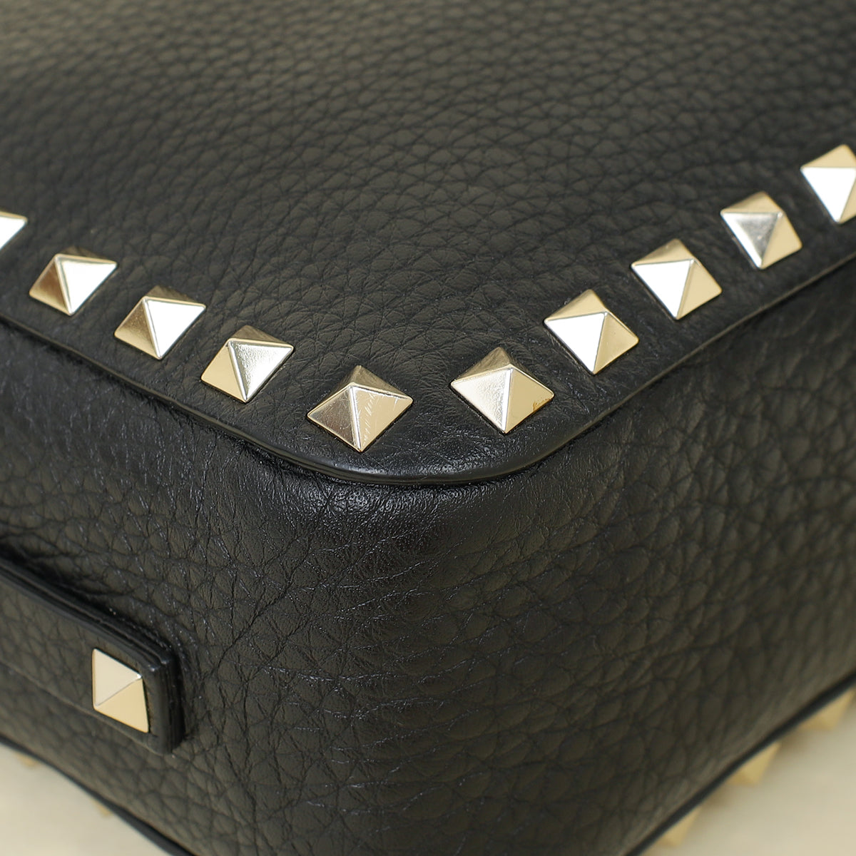 Valentino Black Rockstud Camera Mini Crossbody Bag