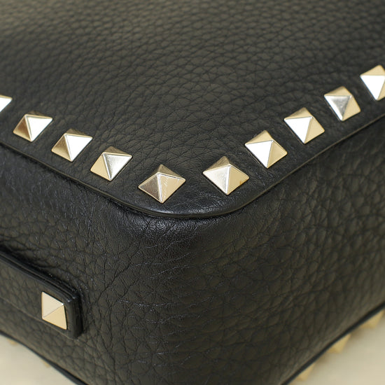 Valentino Black Rockstud Camera Mini Crossbody Bag