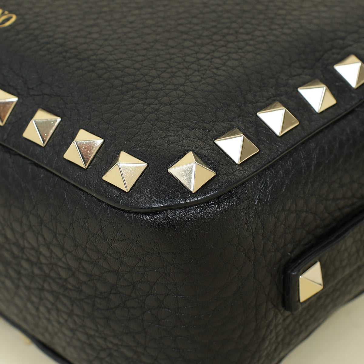 Valentino Black Rockstud Camera Mini Crossbody Bag