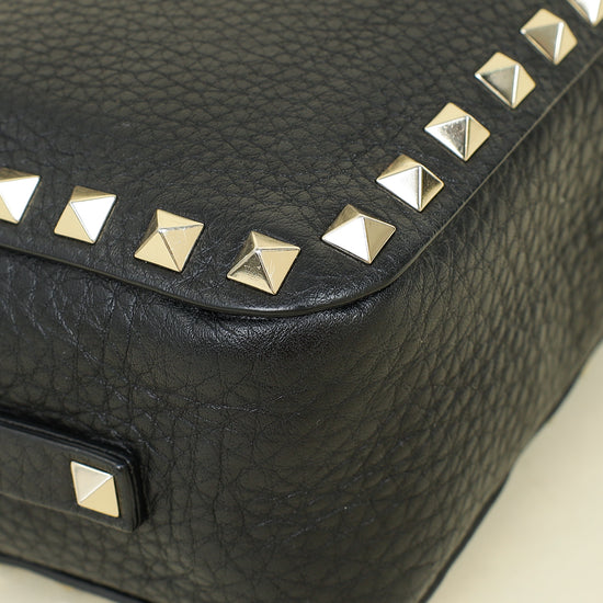 Valentino Black Rockstud Camera Mini Crossbody Bag