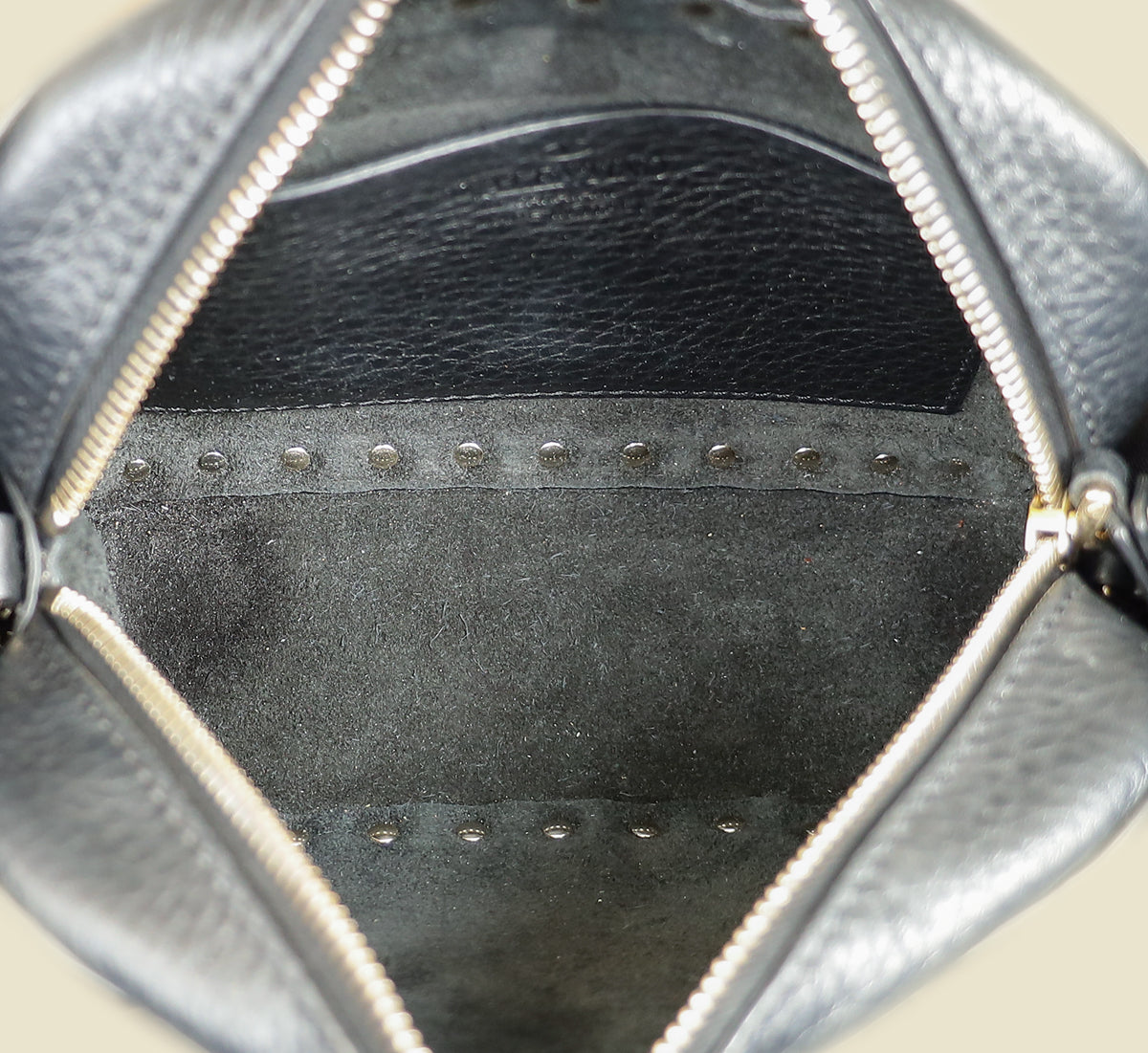 Valentino Black Rockstud Camera Mini Crossbody Bag