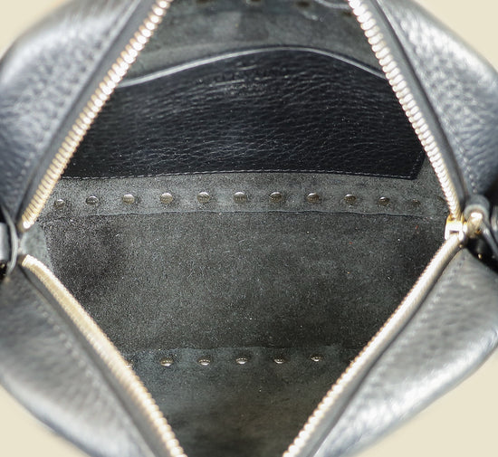 Valentino Black Rockstud Camera Mini Crossbody Bag