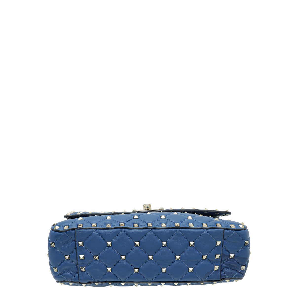 Valentino Medium Rockstud Spike Shoulder Bag in Light Denim