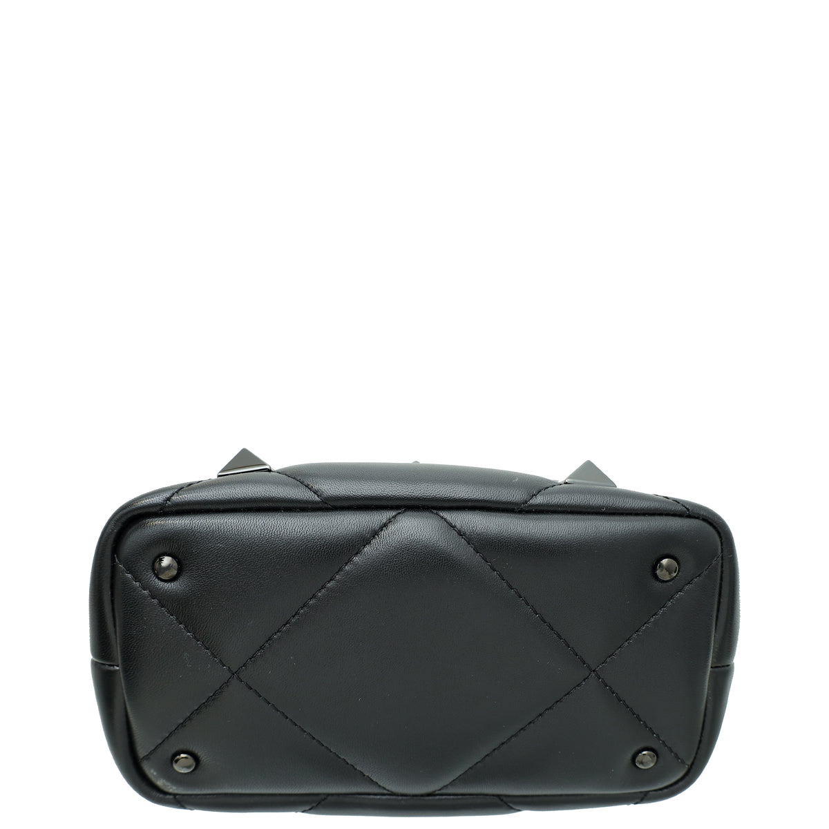 Valentino Black Roman Stud The Handle Small Bag