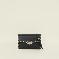 Valentino Black Rockstud Crossbody Bag