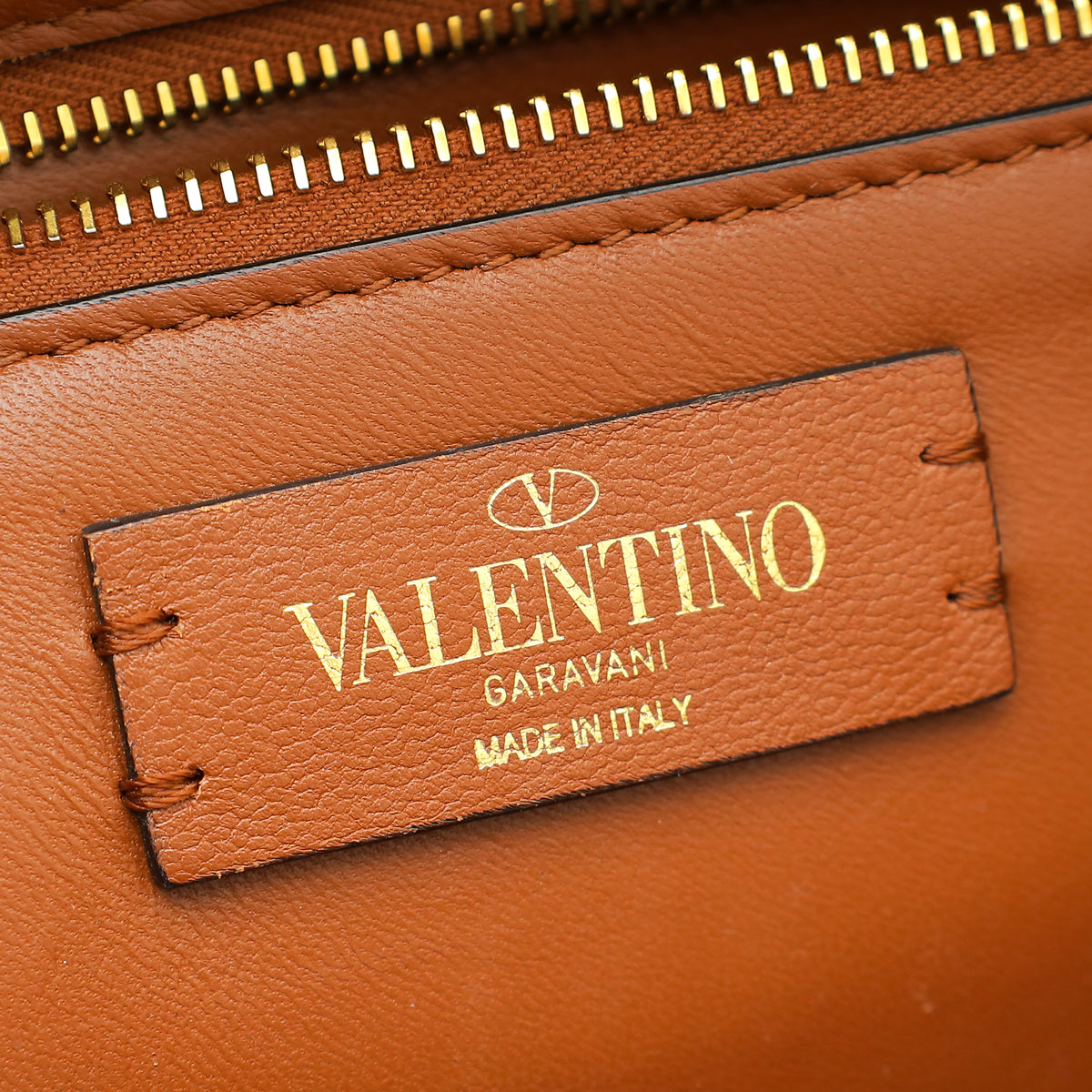 Valentino Bicolor Denim Roman Stud Top Handle Flap Bag