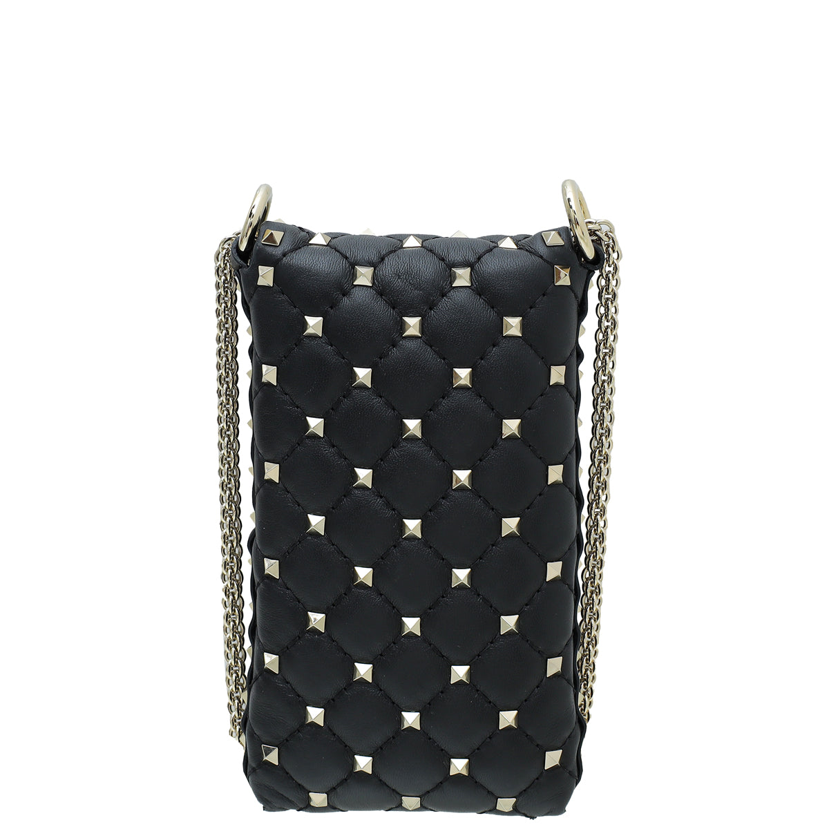 Valentino Rockstud Spike Chain Phone Pouch Bag-Valentino-THE CLOSET
