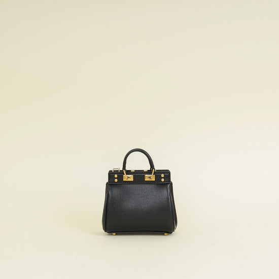 Valentino Black Micro Rockstud Alcove Bag