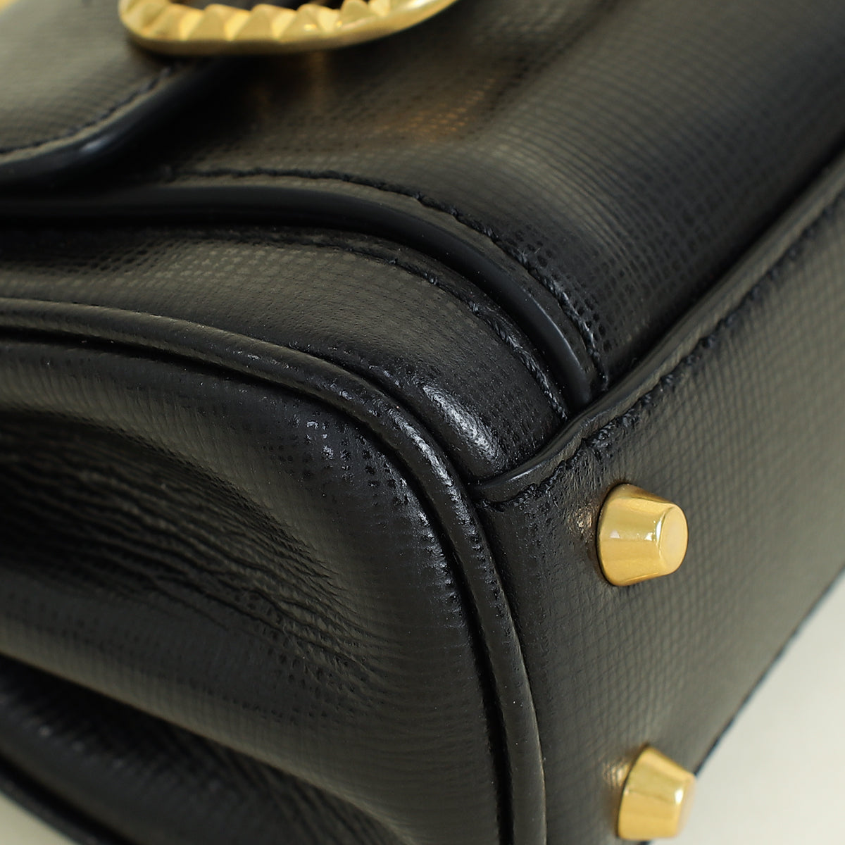 Valentino Black Micro Rockstud Alcove Bag