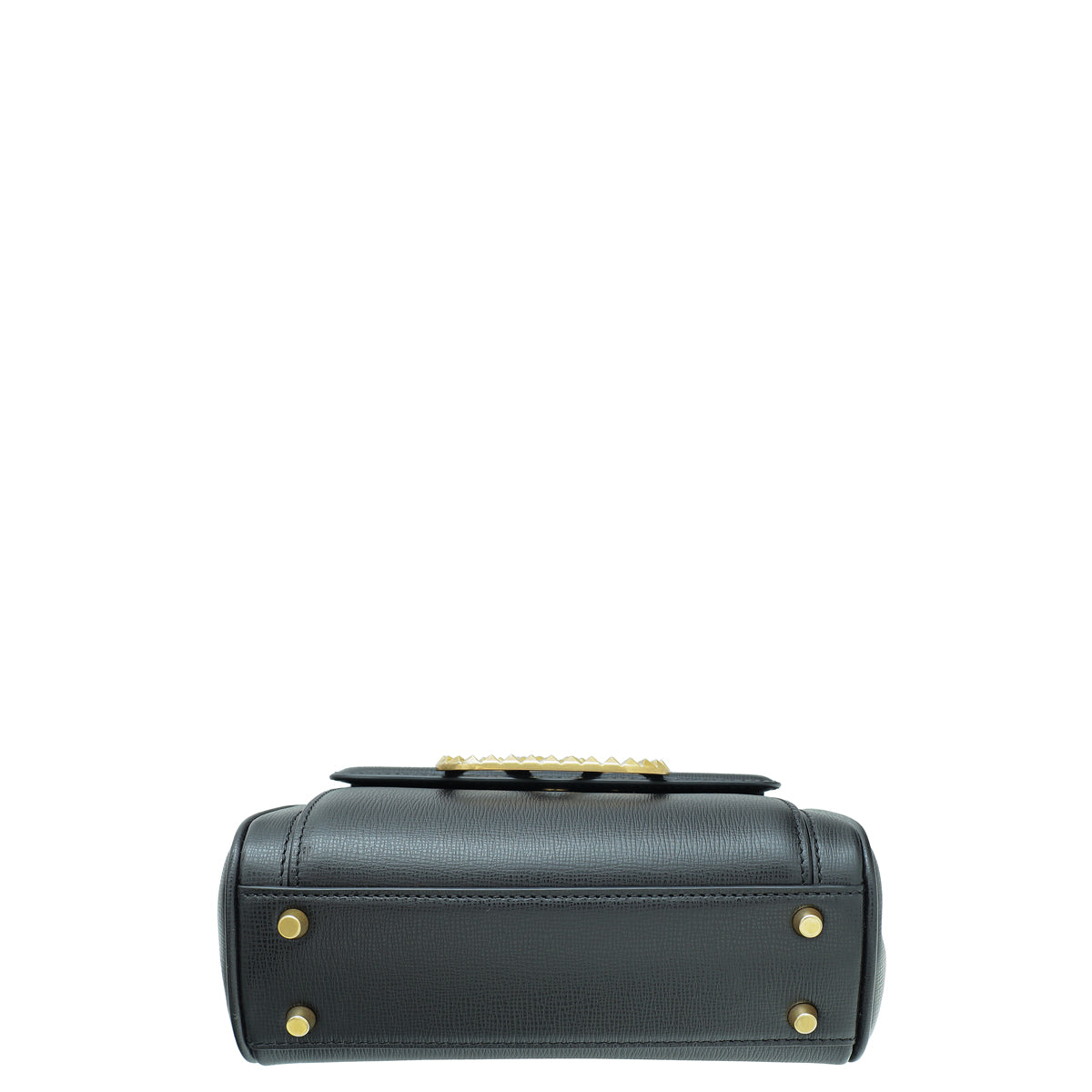 Valentino Black Mini Rockstud Alcove Top-Handle Bag