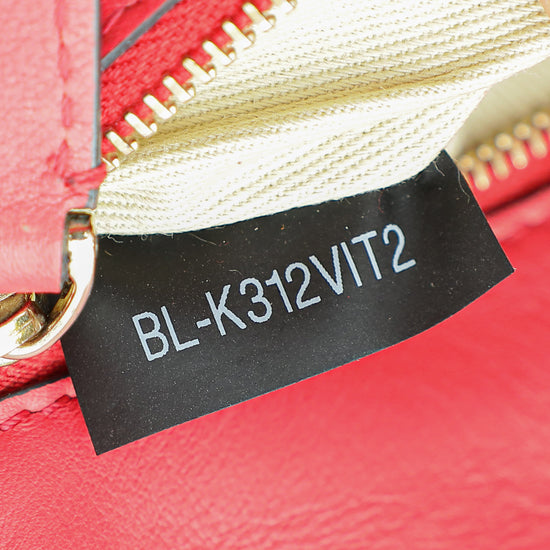 Valentino Red Glam Lock Rockstud Small Shoulder Bag