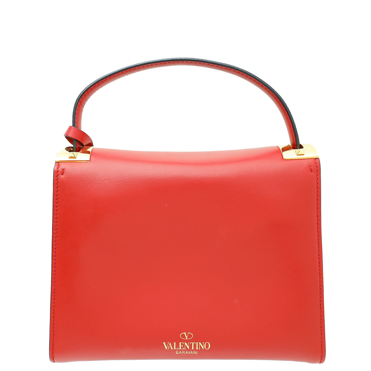 Valentino Red My Rockstud Single Handle Small Bag