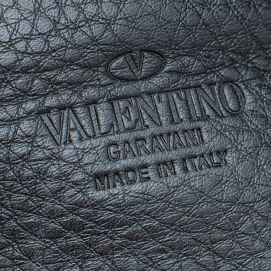 Valentino Black Rockstud Small Tote Medium Bag
