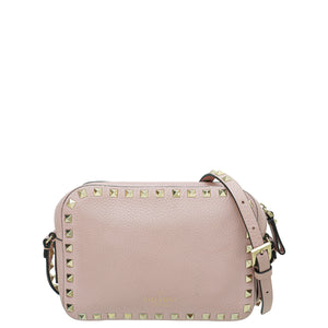 Valentino Light Pink Rockstud Camera Bag