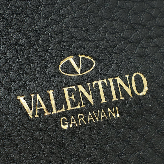 Valentino Black B-Rockstud Beaded Micro Shoulder Bag