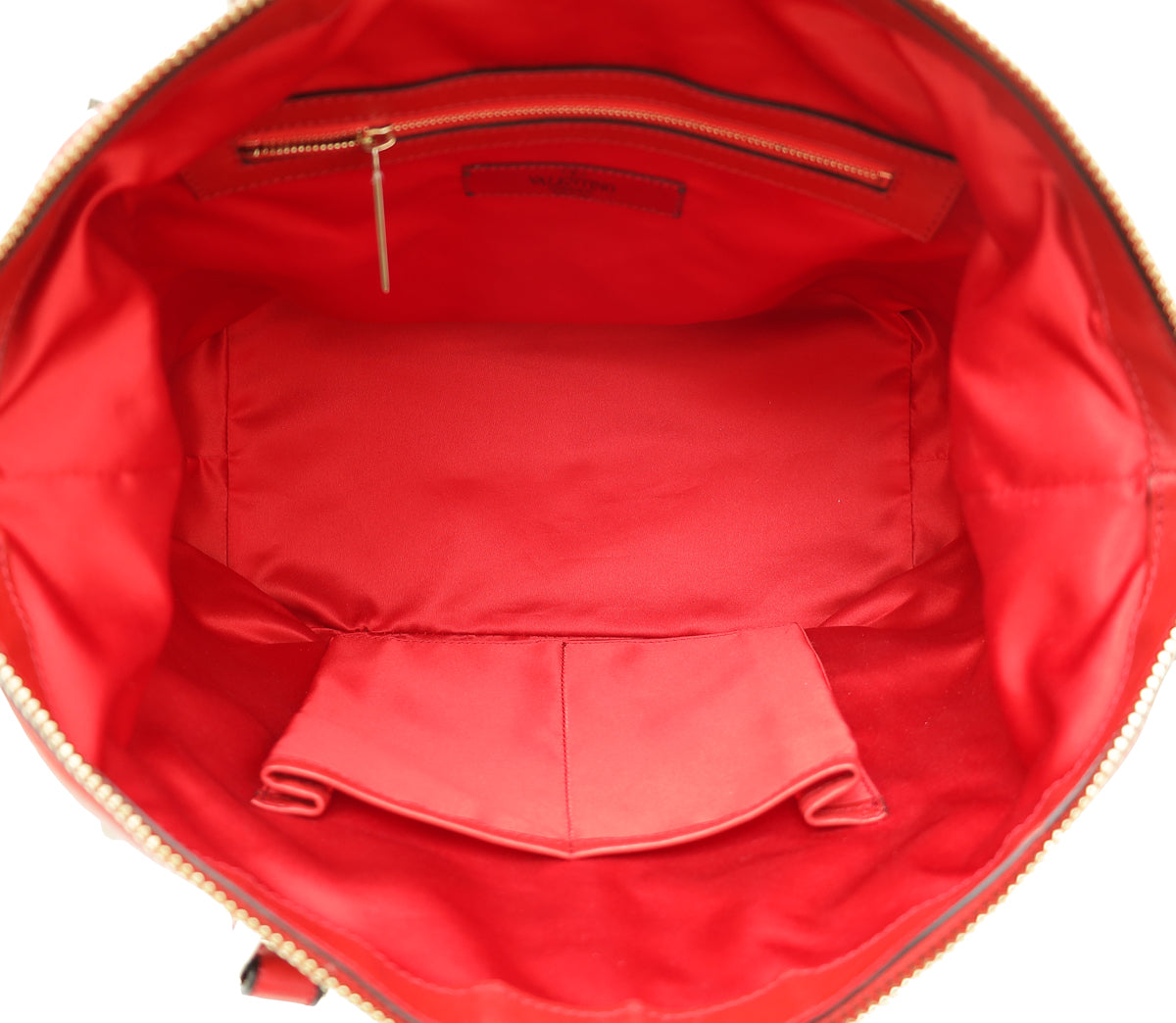 Valentino Red Rockstud Bow Satchel Bag