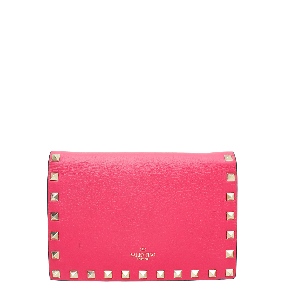 Valentino Fuchsia Rockstud Envelope Chain Crossbody Bag-Valentino-THE CLOSET