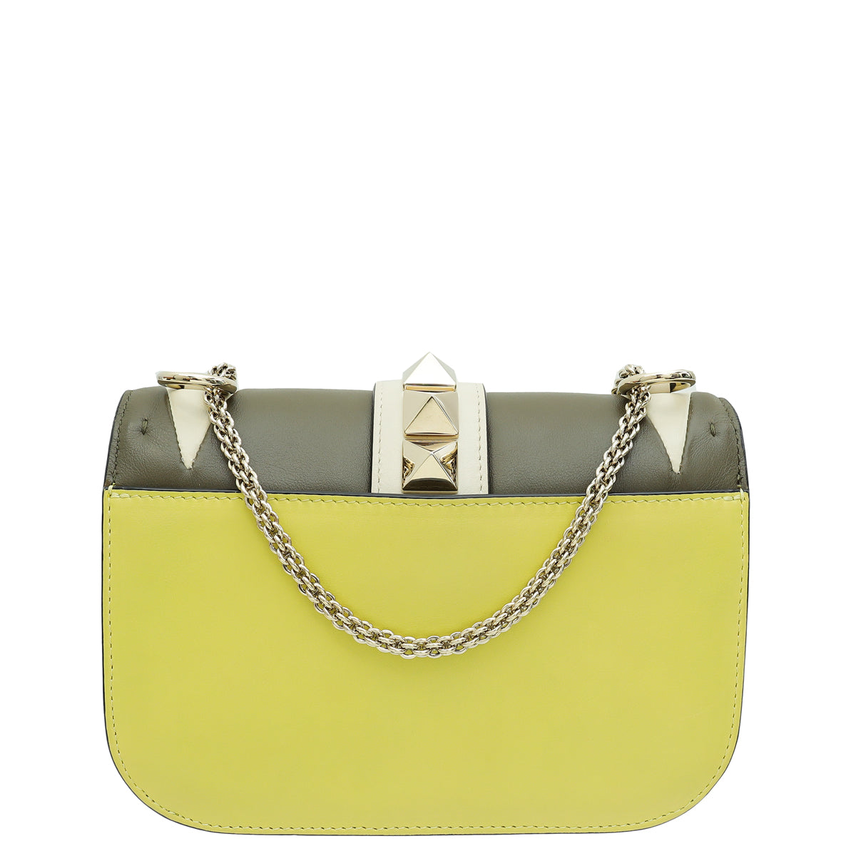 Valentino Multicolor Colorblock Rockstud Glam Lock Bag-Valentino-THE CLOSET