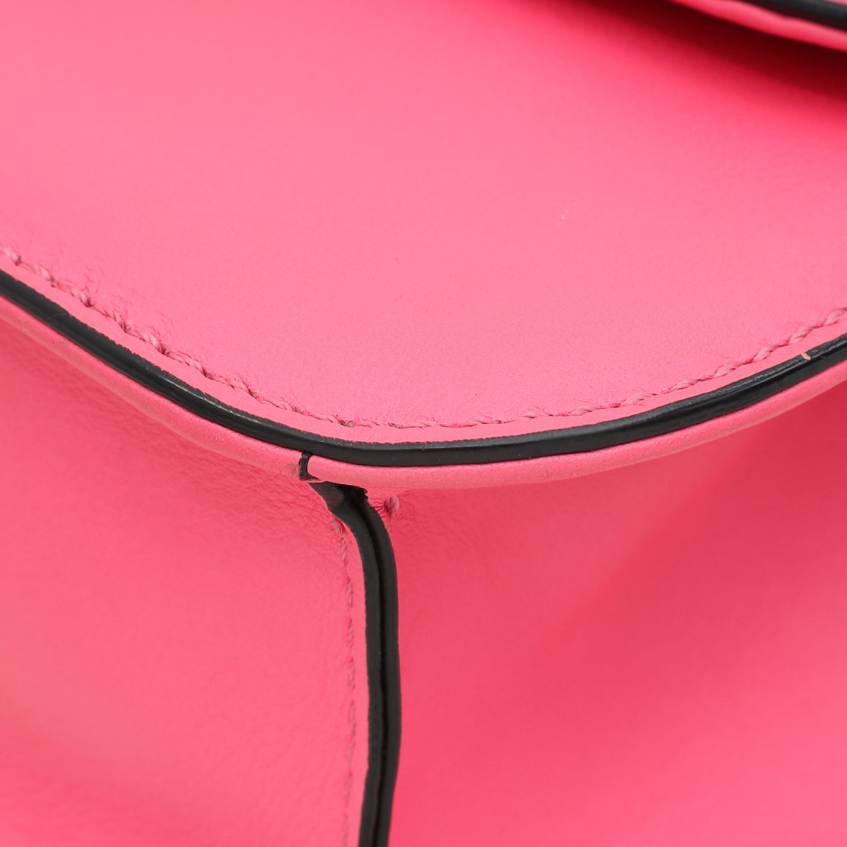 Valentino Hot Pink Glam Lock Medium Flap Bag