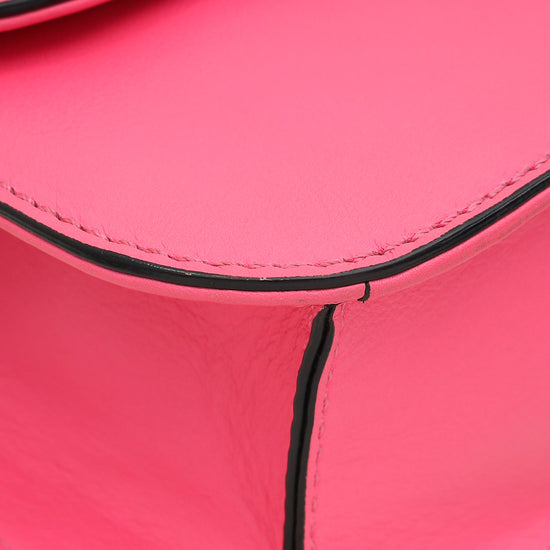 Load image into Gallery viewer, Valentino Hot Pink Glam Lock Medium Flap Bag
