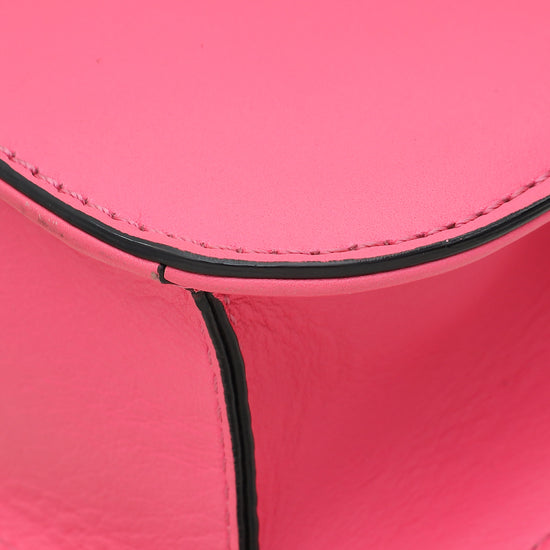 Load image into Gallery viewer, Valentino Hot Pink Glam Lock Medium Flap Bag
