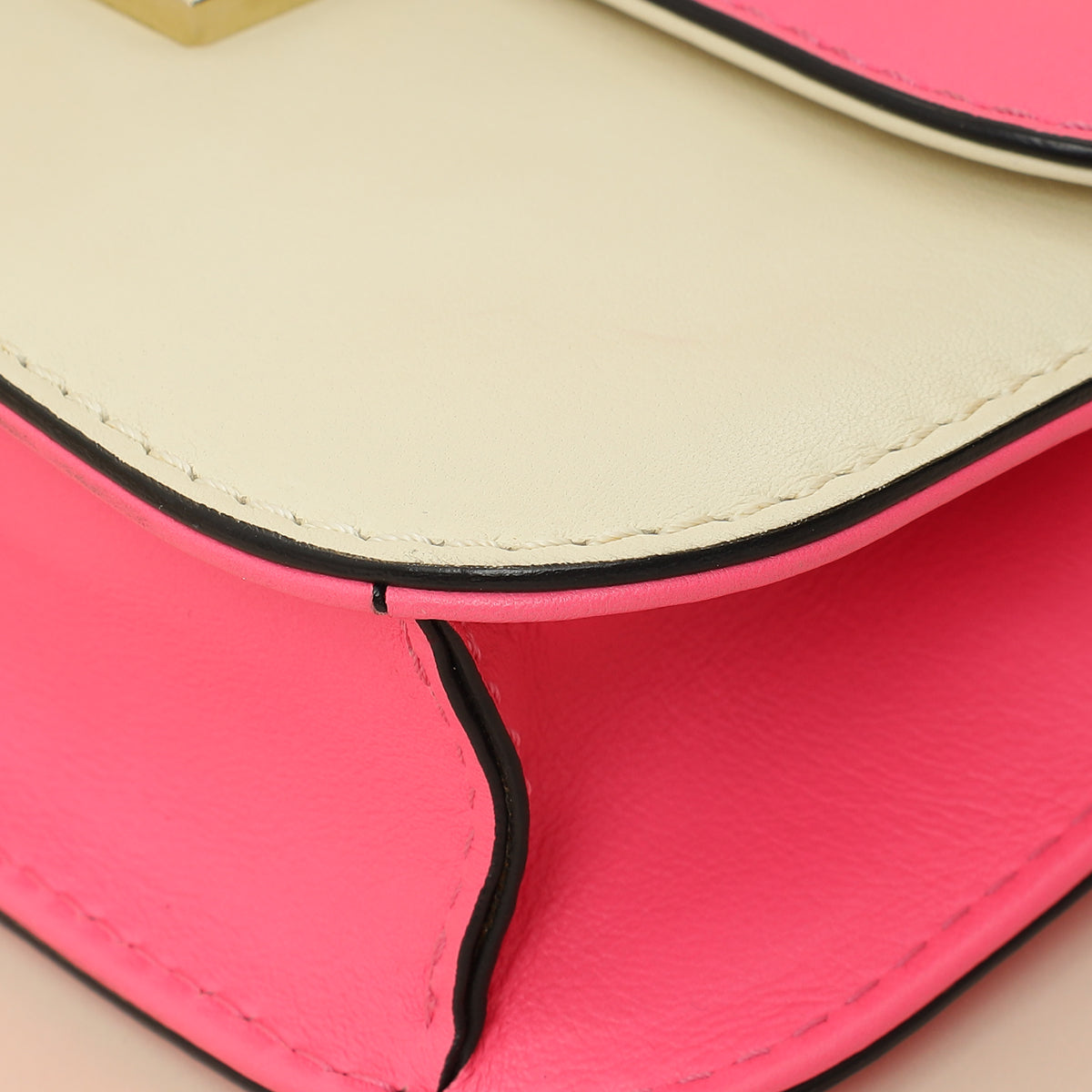 Valentino Bicolor Rockstud Glam Lock Chain Small Bag-Valentino-THE CLOSET