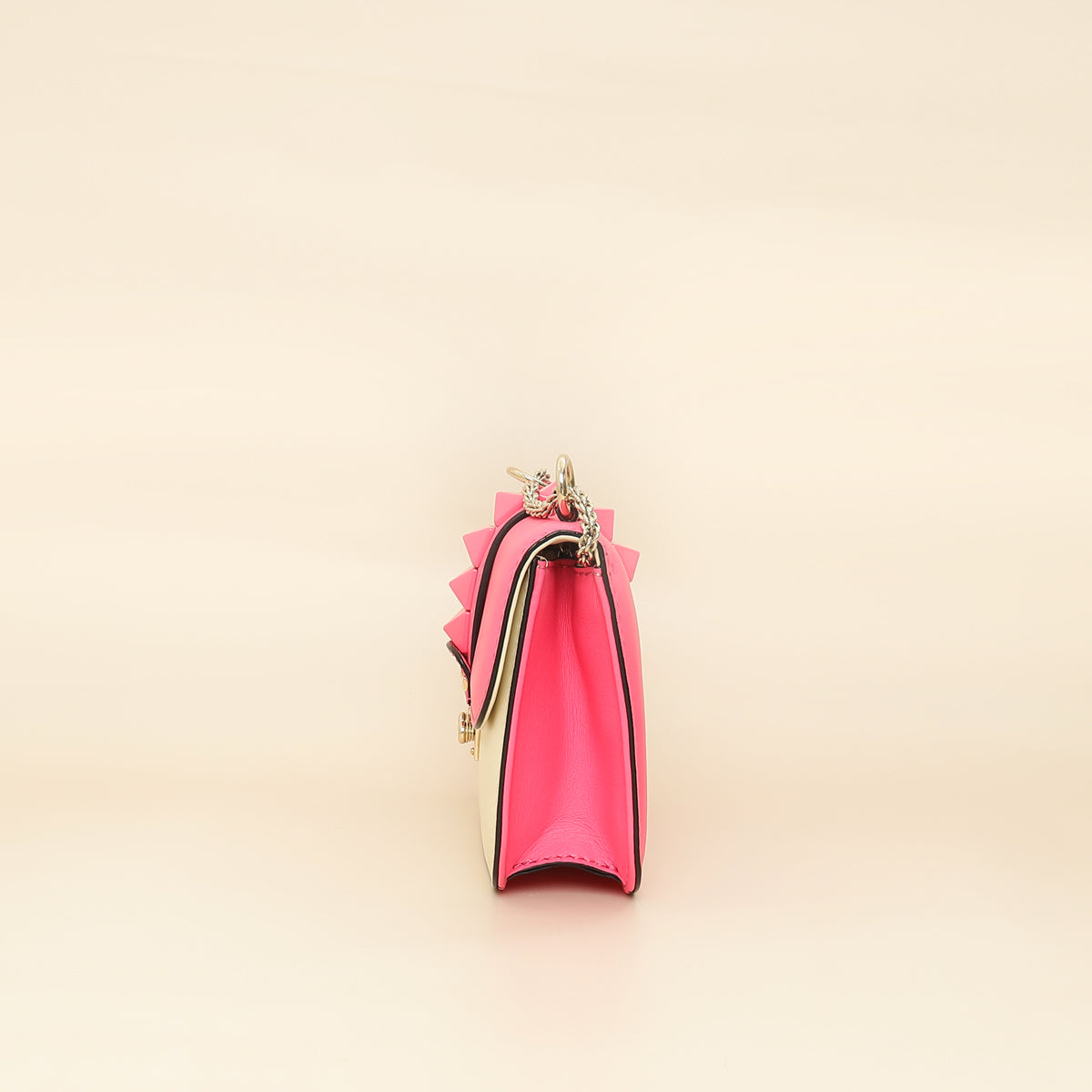 Valentino Bicolor Rockstud Glam Lock Chain Small Bag-Valentino-THE CLOSET