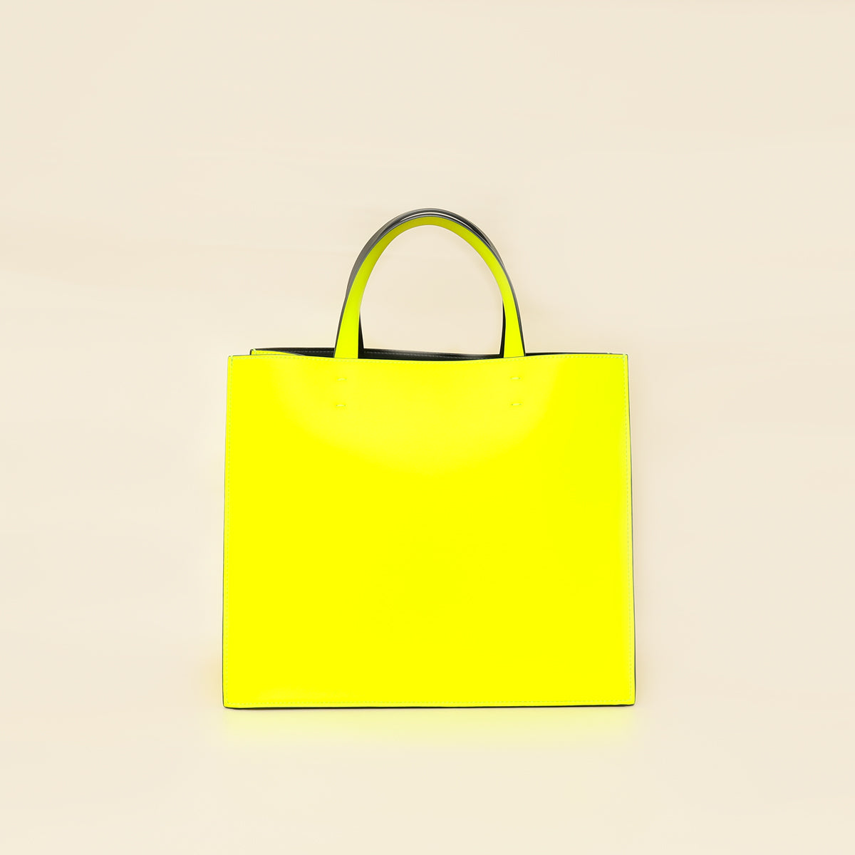 Valentino Neon Yellow VLogo Print Tote Bag-Valentino-THE CLOSET