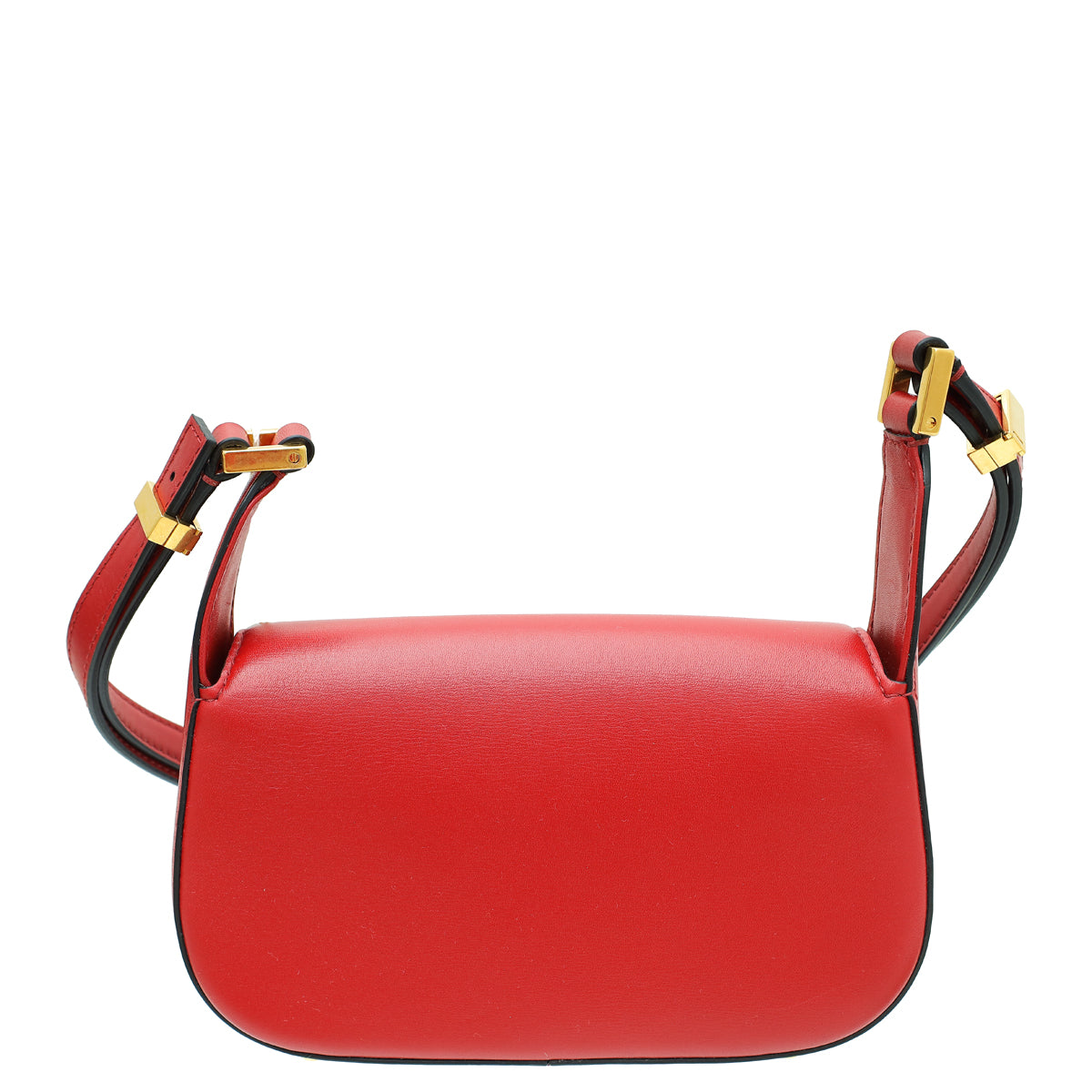 Valentino Red Vlogo Chain Shoulder Bag-Valentino-THE CLOSET
