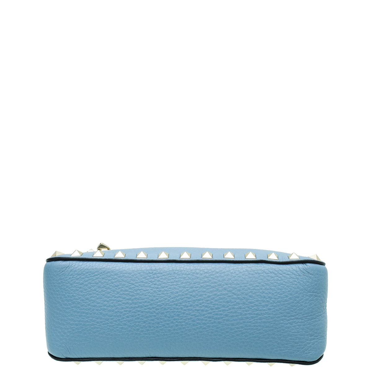 Valentino Blue Rockstud Zipped Crossbody Small Bag