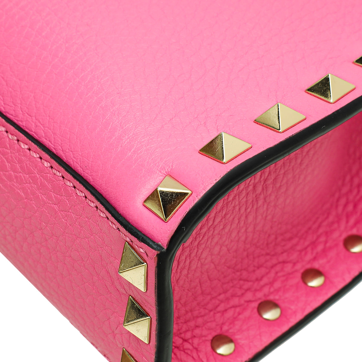 Valentino Pink Vitello Rockstud Crossbody Medium Bag