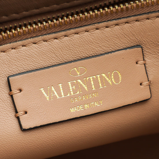 Load image into Gallery viewer, Valentino Rose Cannelle Roman Stud Large The Shoulder Bag
