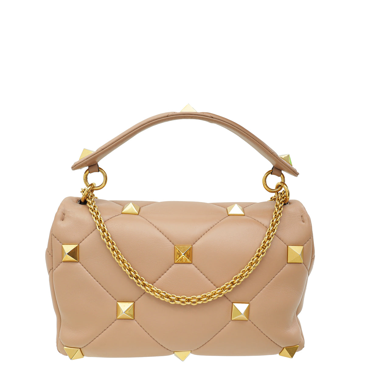 Valentino Rose Cannelle Roman Stud Large The Shoulder Bag-Valentino-THE CLOSET