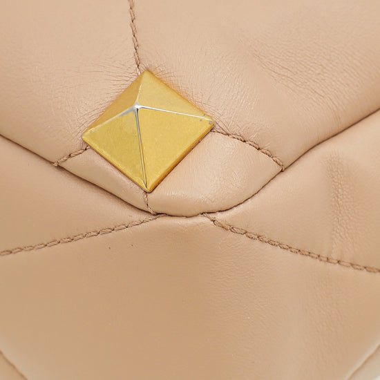 Load image into Gallery viewer, Valentino Rose Cannelle Roman Stud Large The Shoulder Bag
