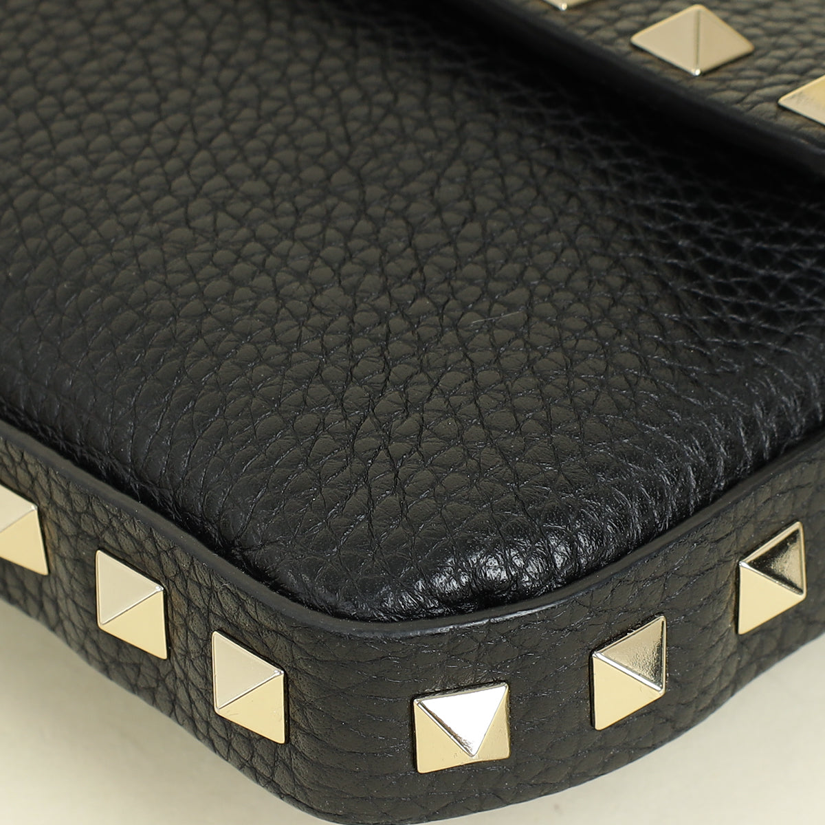 Valentino Black Rockstud Flap Crossbody Bag