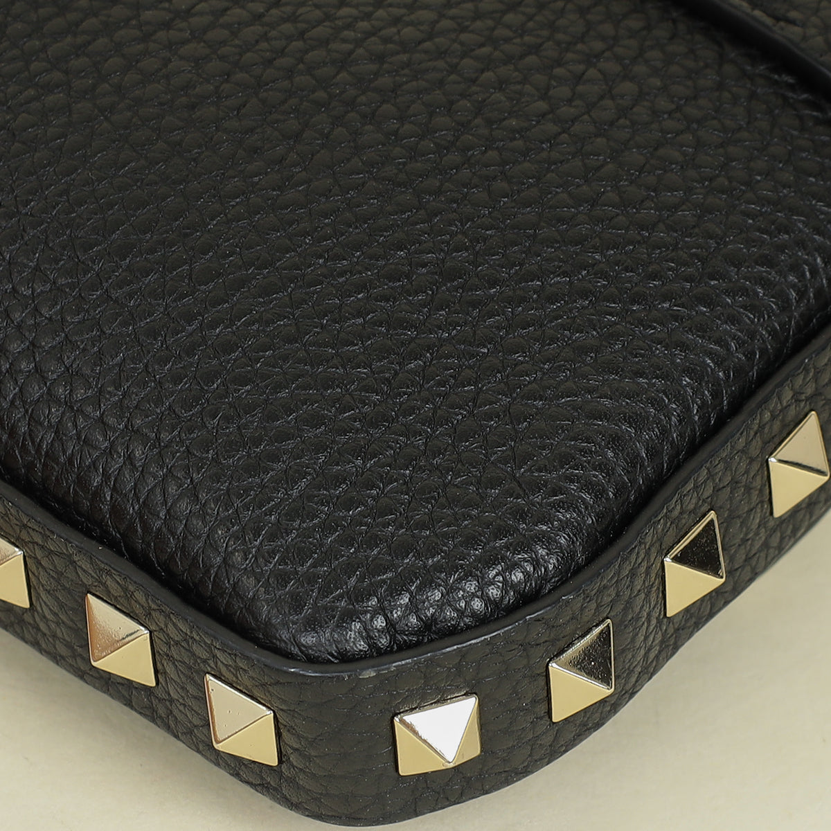 Valentino Black Rockstud Flap Crossbody Bag