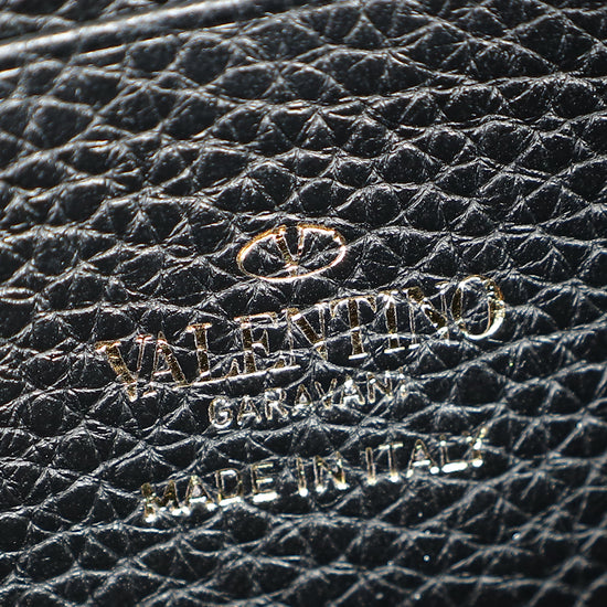 Valentino Black Rockstud Flap Crossbody Bag