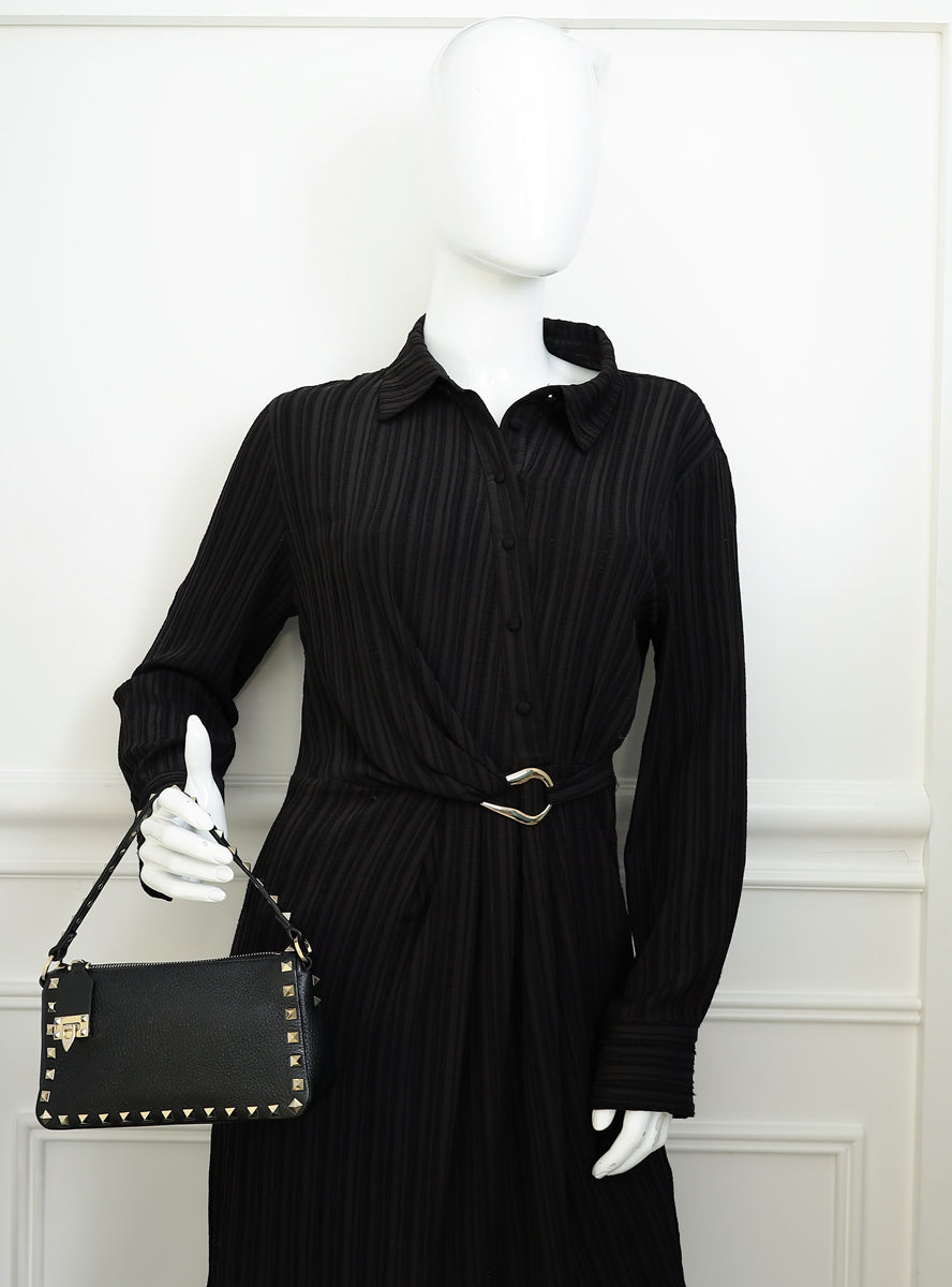 Valentino Black Rockstud Small Crossbody Bag