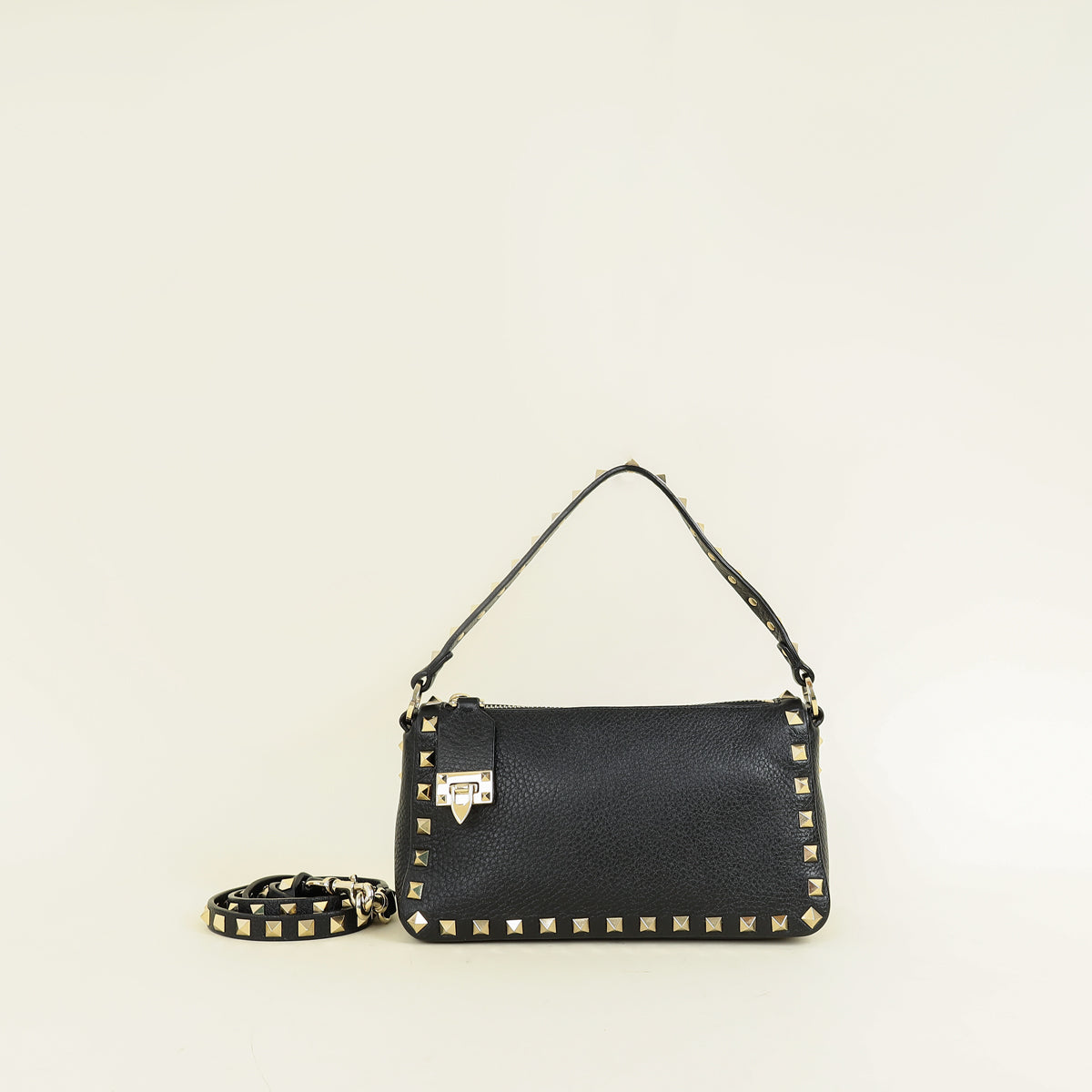 Valentino Black Rockstud Small Crossbody Bag