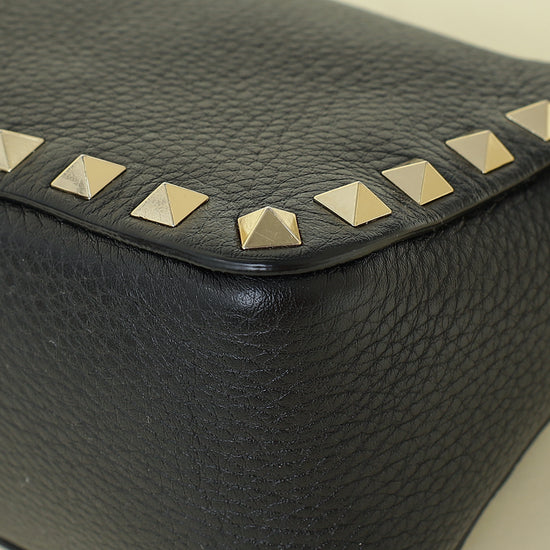 Valentino Black Rockstud Small Crossbody Bag